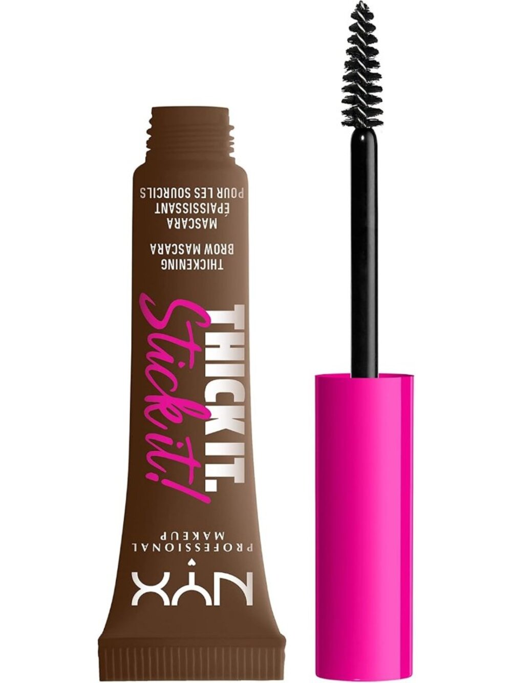 Thickening Brow Mascara Gel for Full, Defined Eyebrows - Brunette Shade